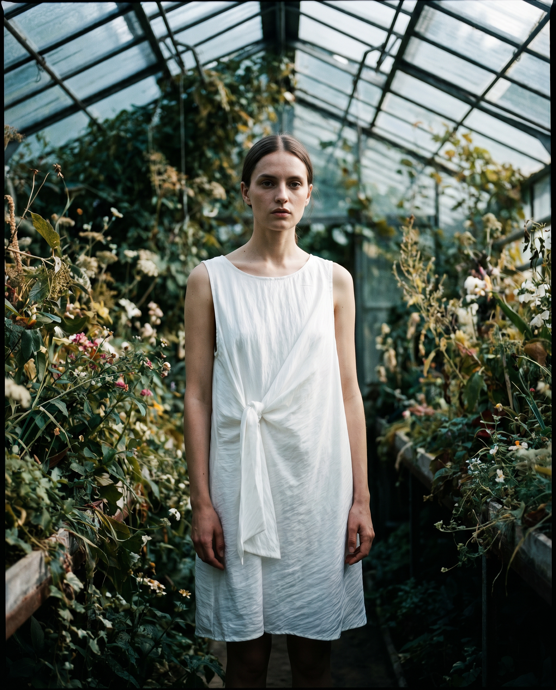 Tencel suknelė „Blanc”
